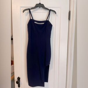 Speechless navy dress with slit and cutout on top. Worn once perfect condition!